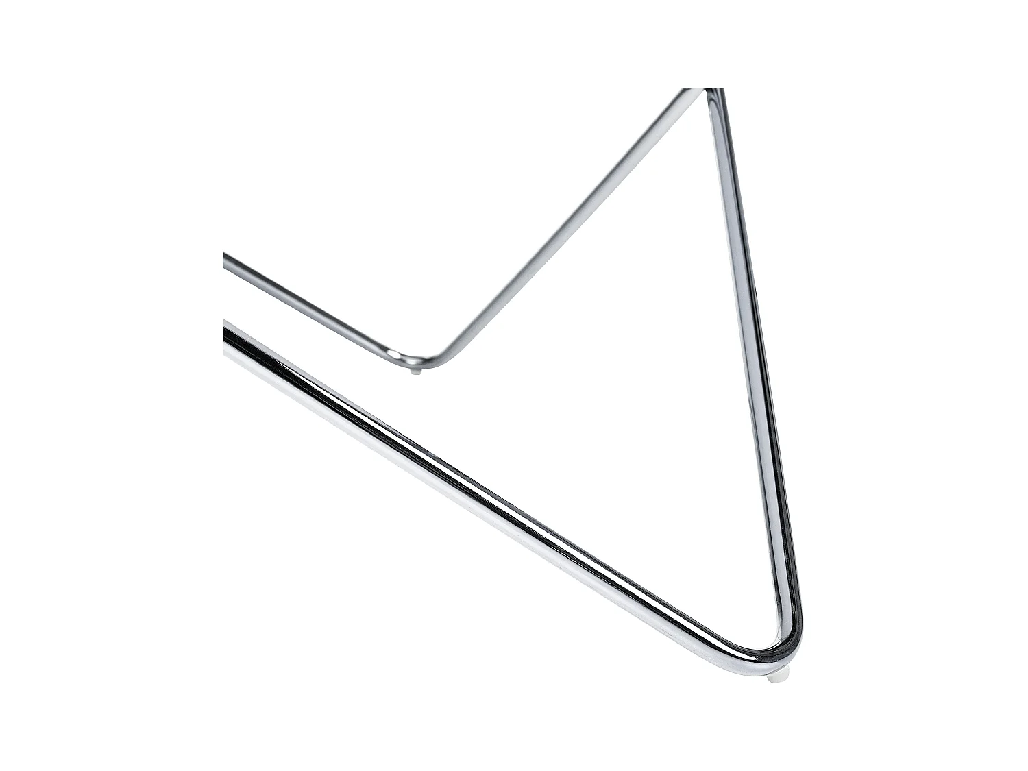 Stolik kawowy MERIDIAN Szkło hartowane Biały/ srebrny