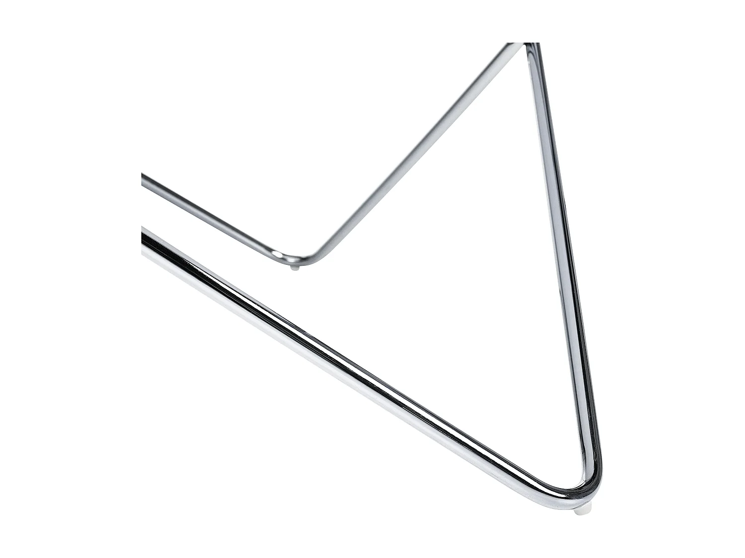 Table basse MERIDIAN Verre de sécurité Blanc/argenté