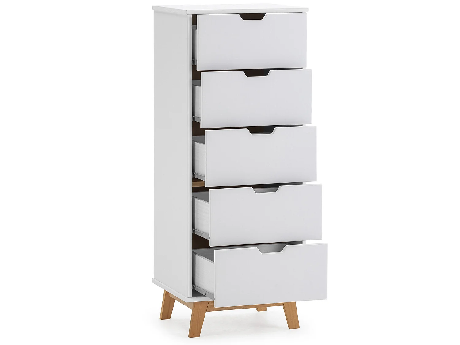 Chiffonier Miranda 4 Schubladen Weiß