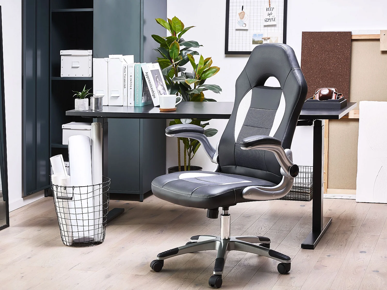 Chaise de bureau noire DEAN