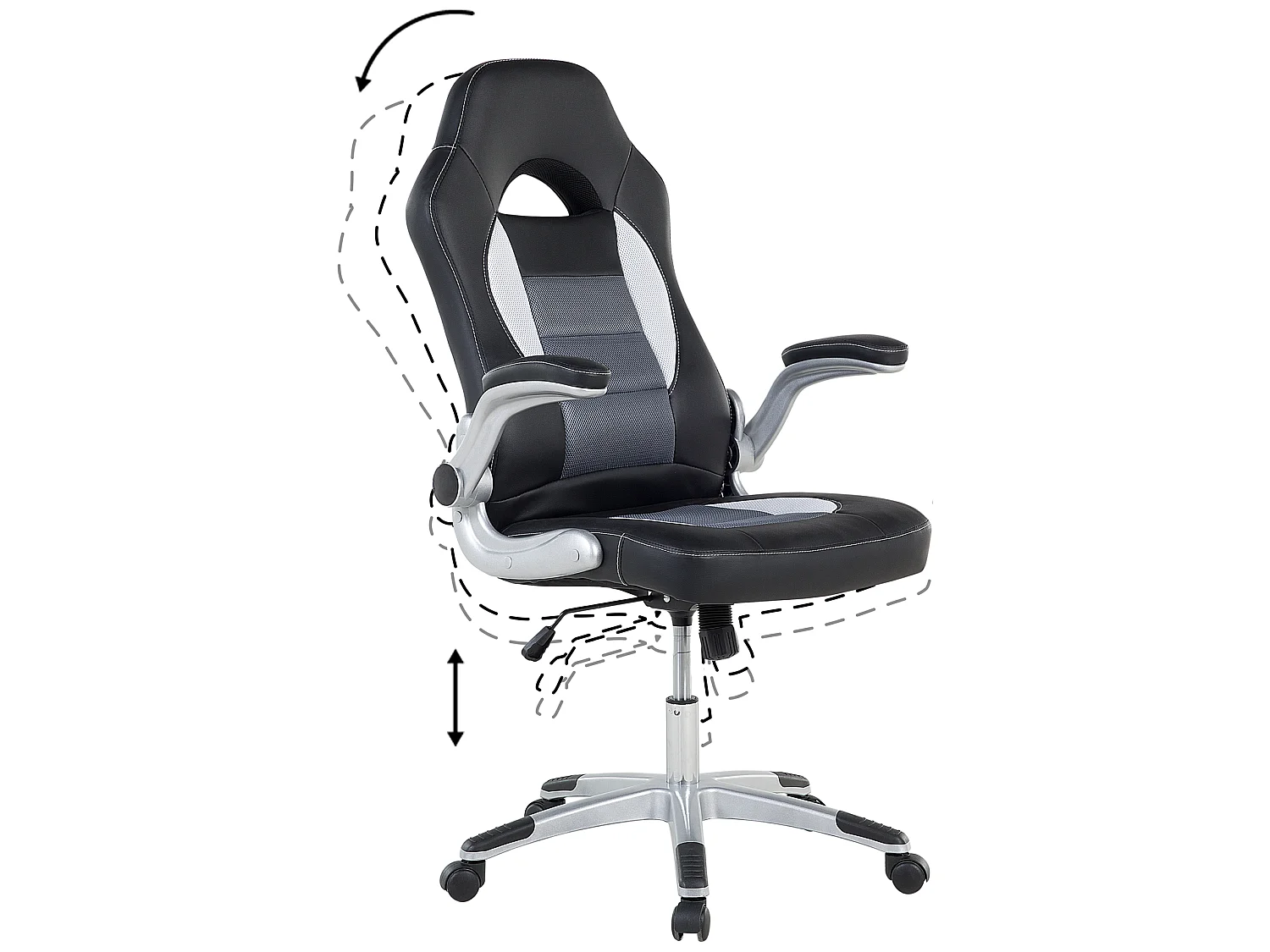 Chaise de bureau noire DEAN
