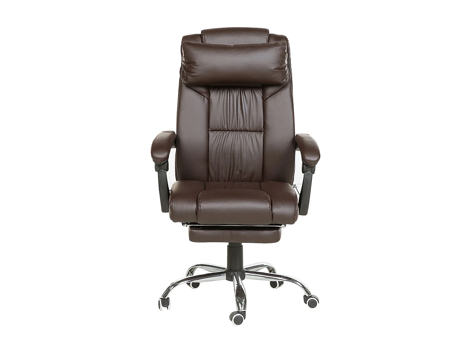 Chefsessel Kunstleder Dunkelbraun LUXURY