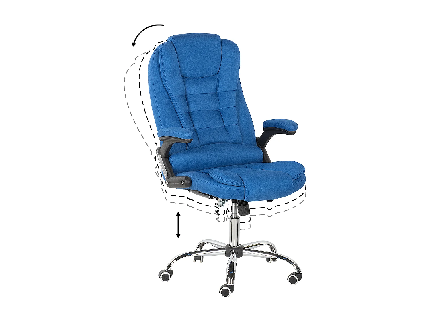 Krzesło dyrektorskie Obrotowy ROYAL Niebieski