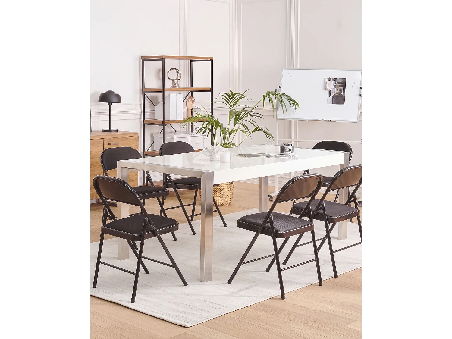 Set di 4 sedie pieghevoli SPARKS Nero