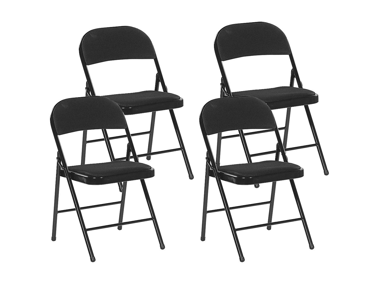 Set van 4 klapstoelen SPARKS Zwart