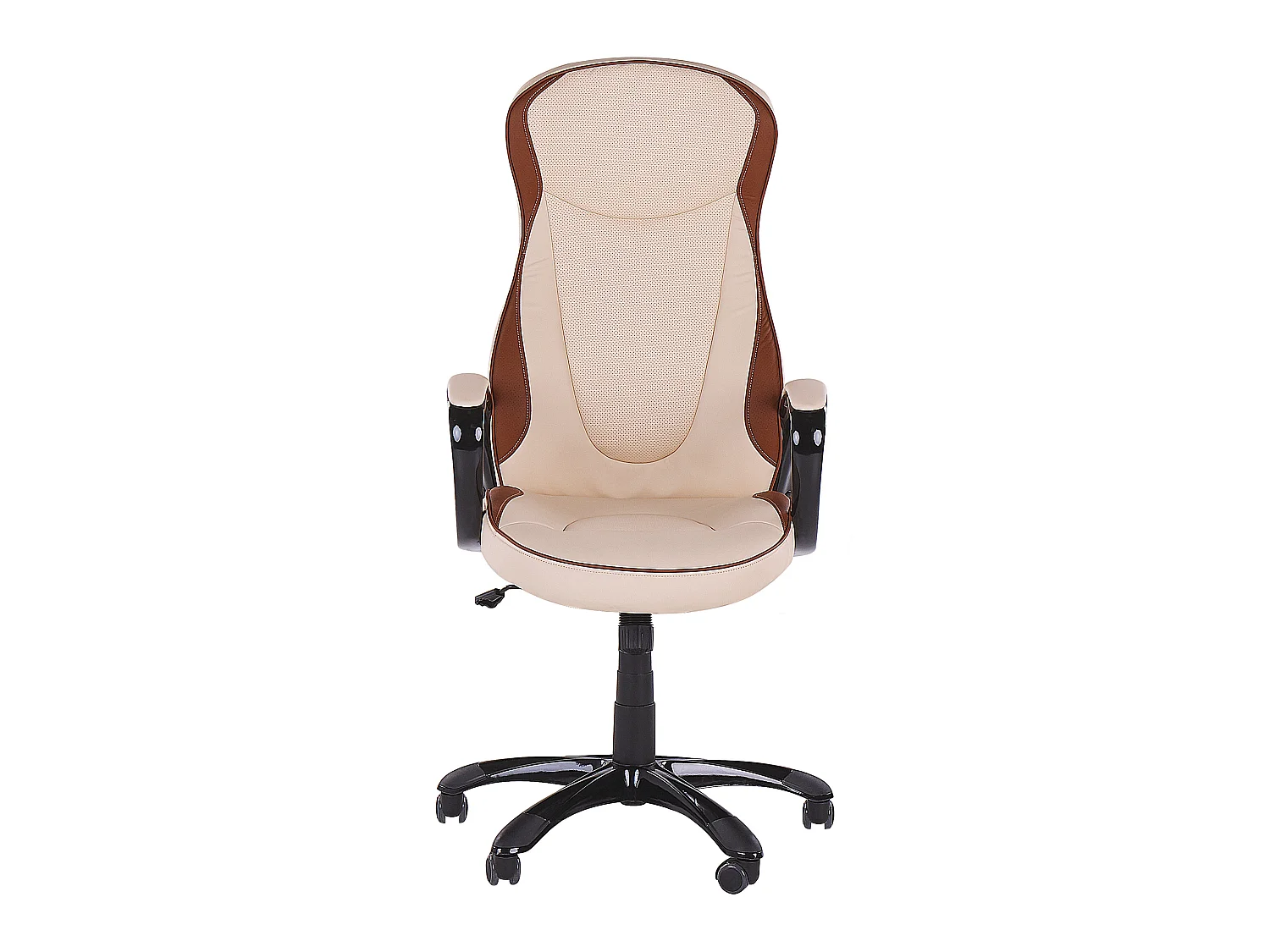 Krzesło dyrektorskie Obrotowy FELICITY Ekoskóra Beżowy