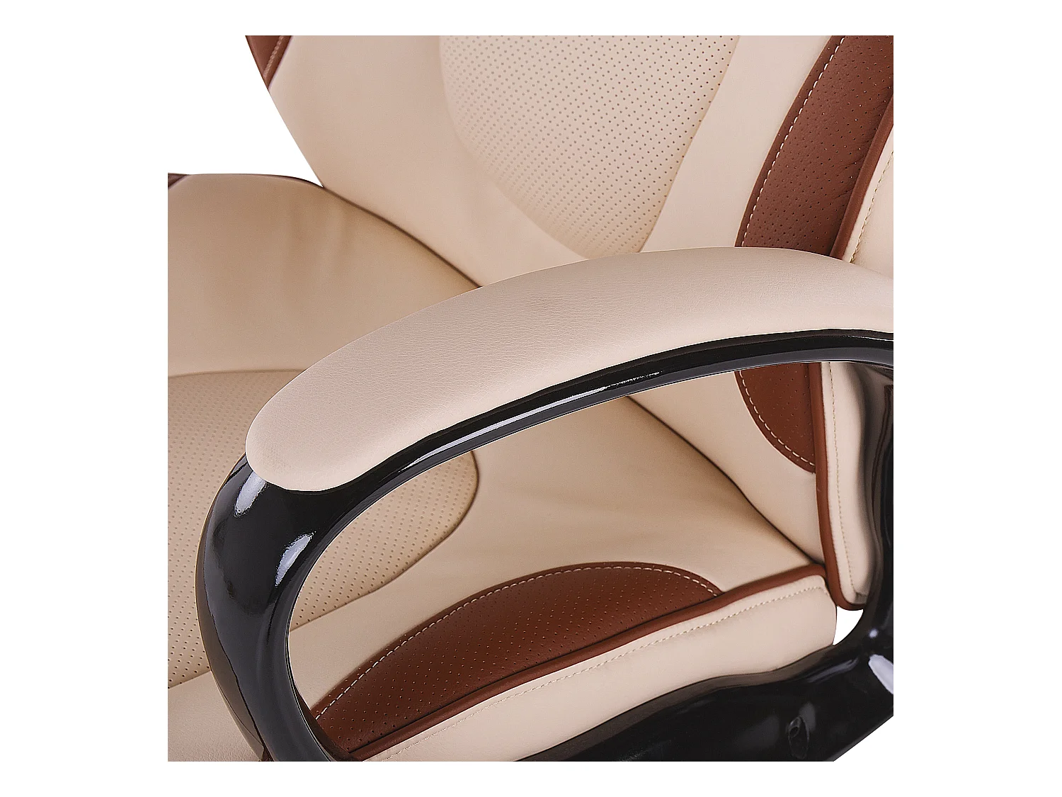 Krzesło dyrektorskie Obrotowy FELICITY Ekoskóra Beżowy