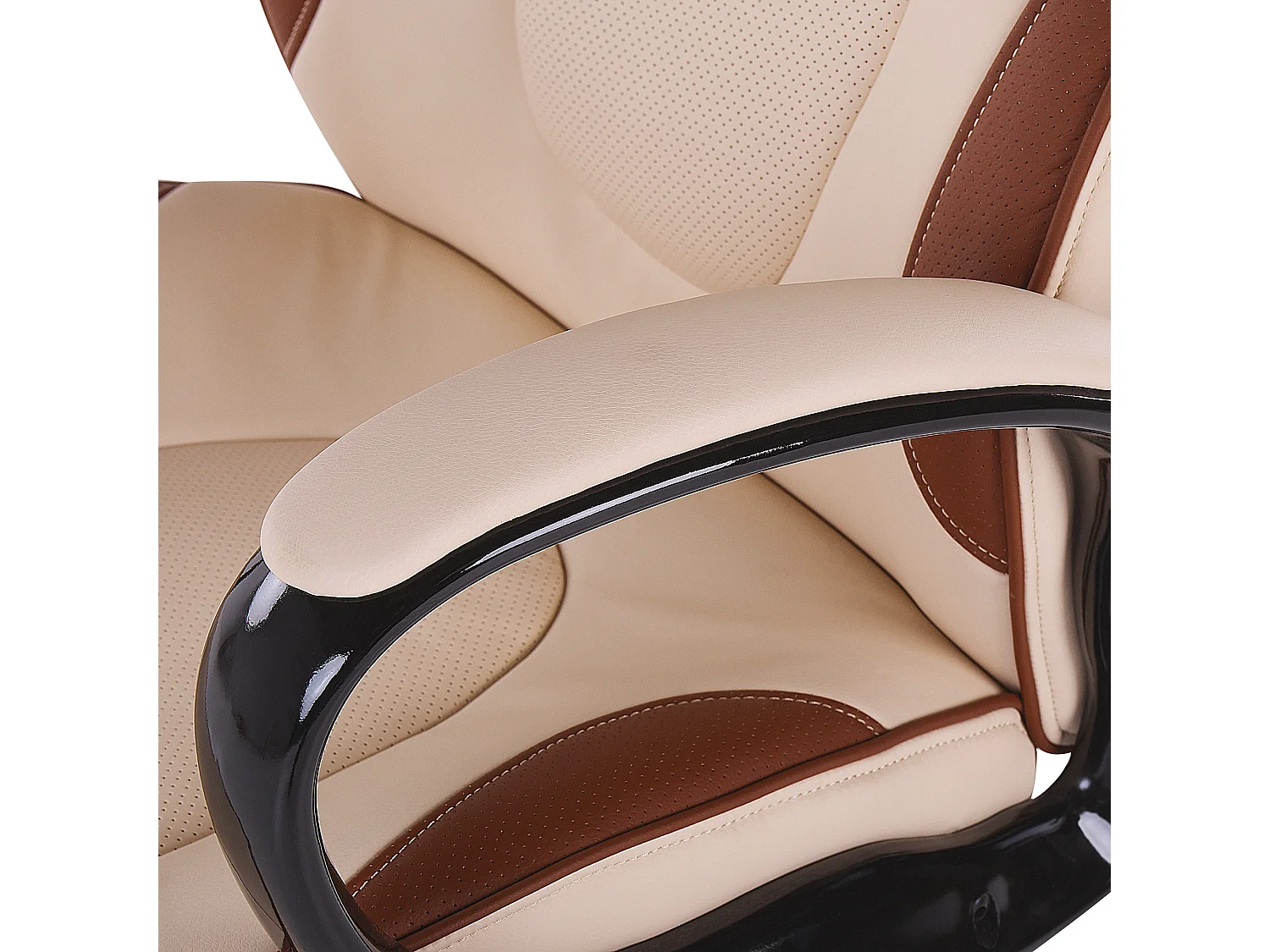 Chefsessel drehbar FELICITY Kunstleder Beige
