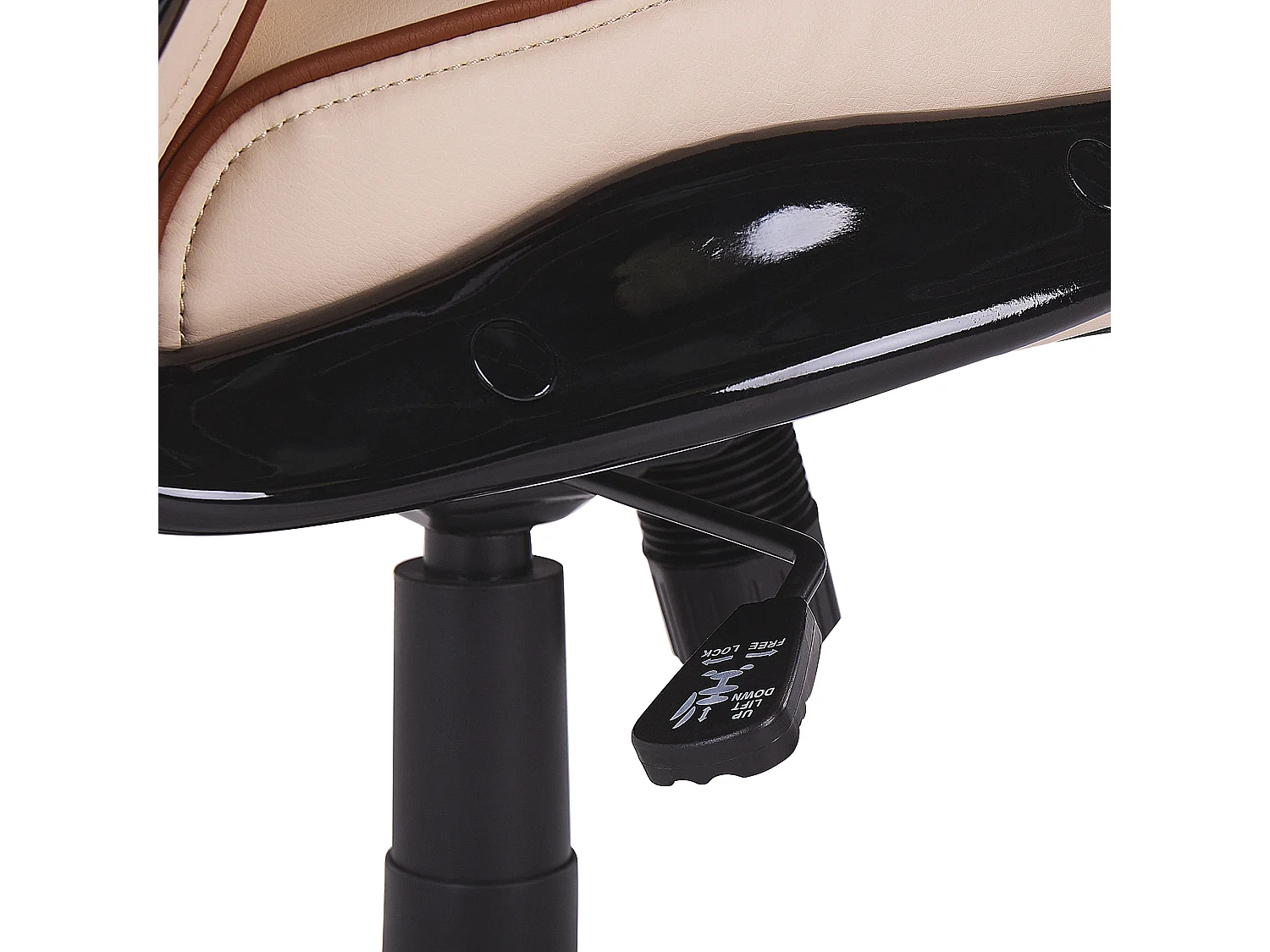Chefsessel drehbar FELICITY Kunstleder Beige