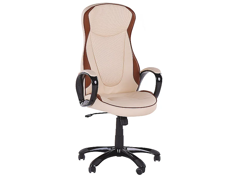 Fauteuil de bureau FELICITY Cuir PU Beige