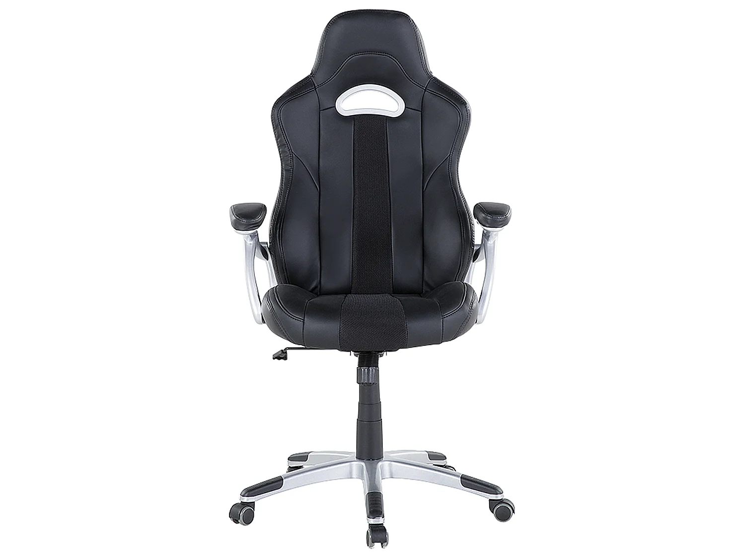 Bürostuhl drehbar ADVENTURE Kunstleder Schwarz