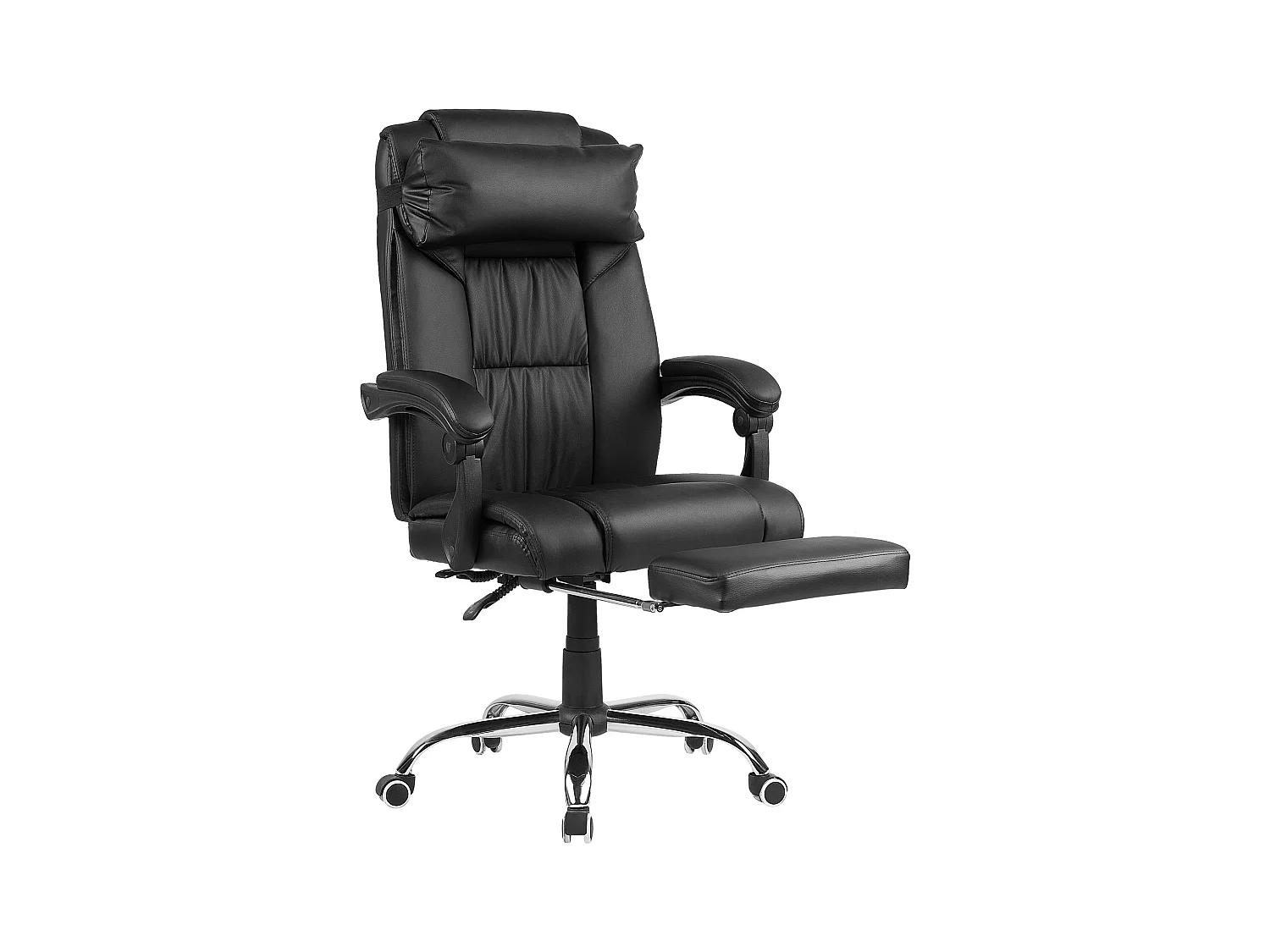 Silla ejecutiva LUXURY Piel sintética Negro