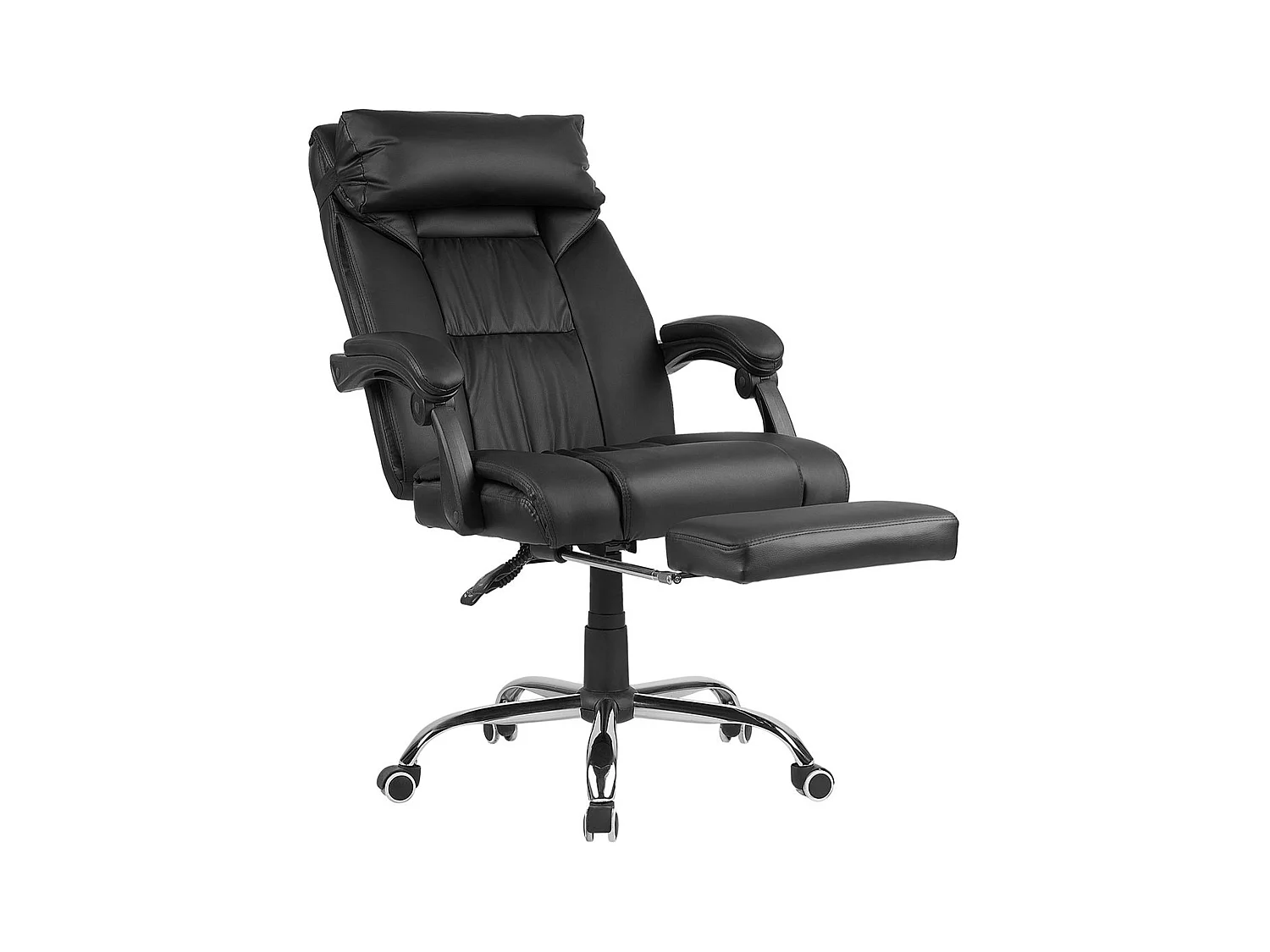 Silla ejecutiva LUXURY Piel sintética Negro