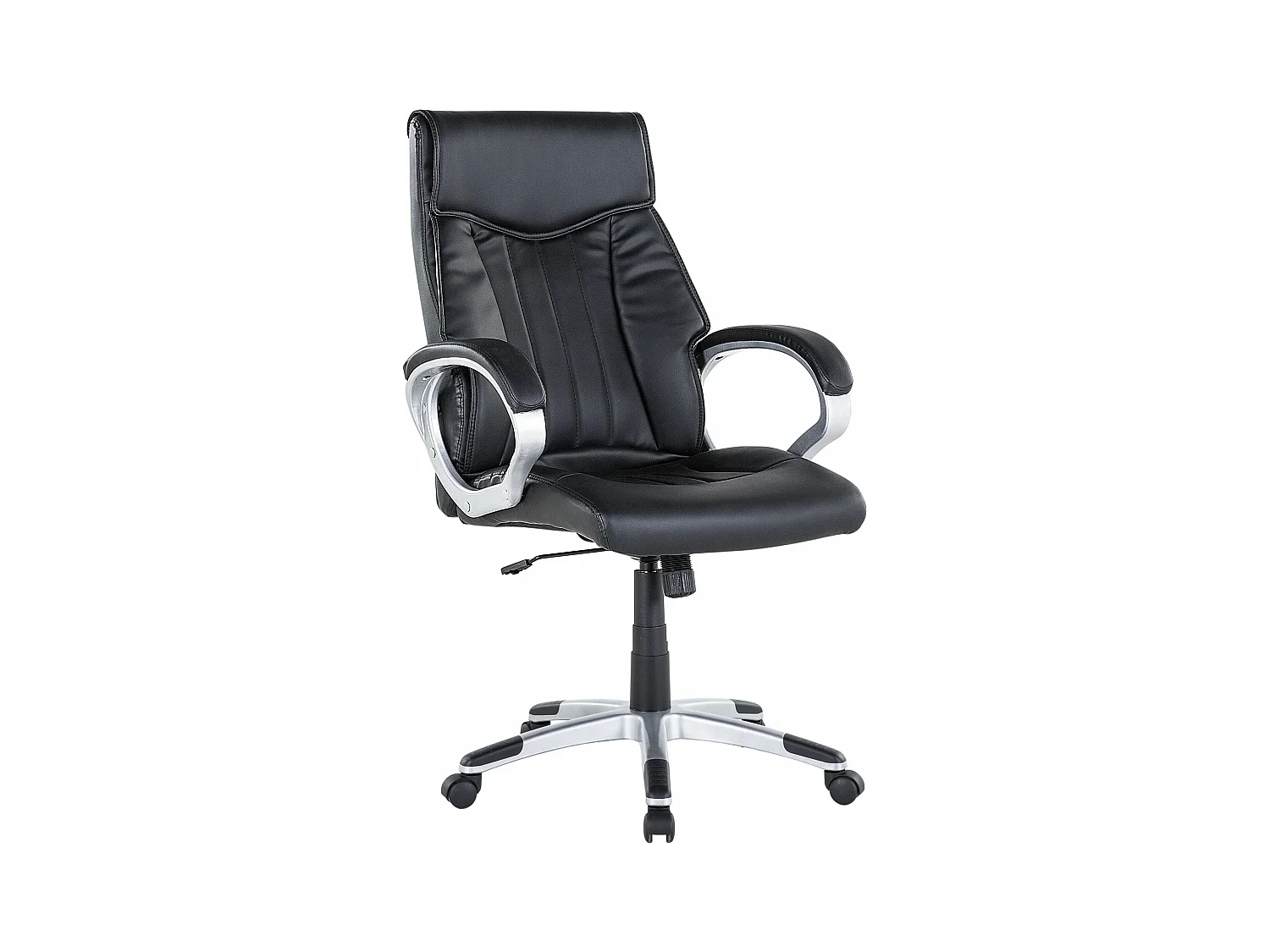 Directeursstoel Draaibaar TRIUMPH Kunstleer Zwart