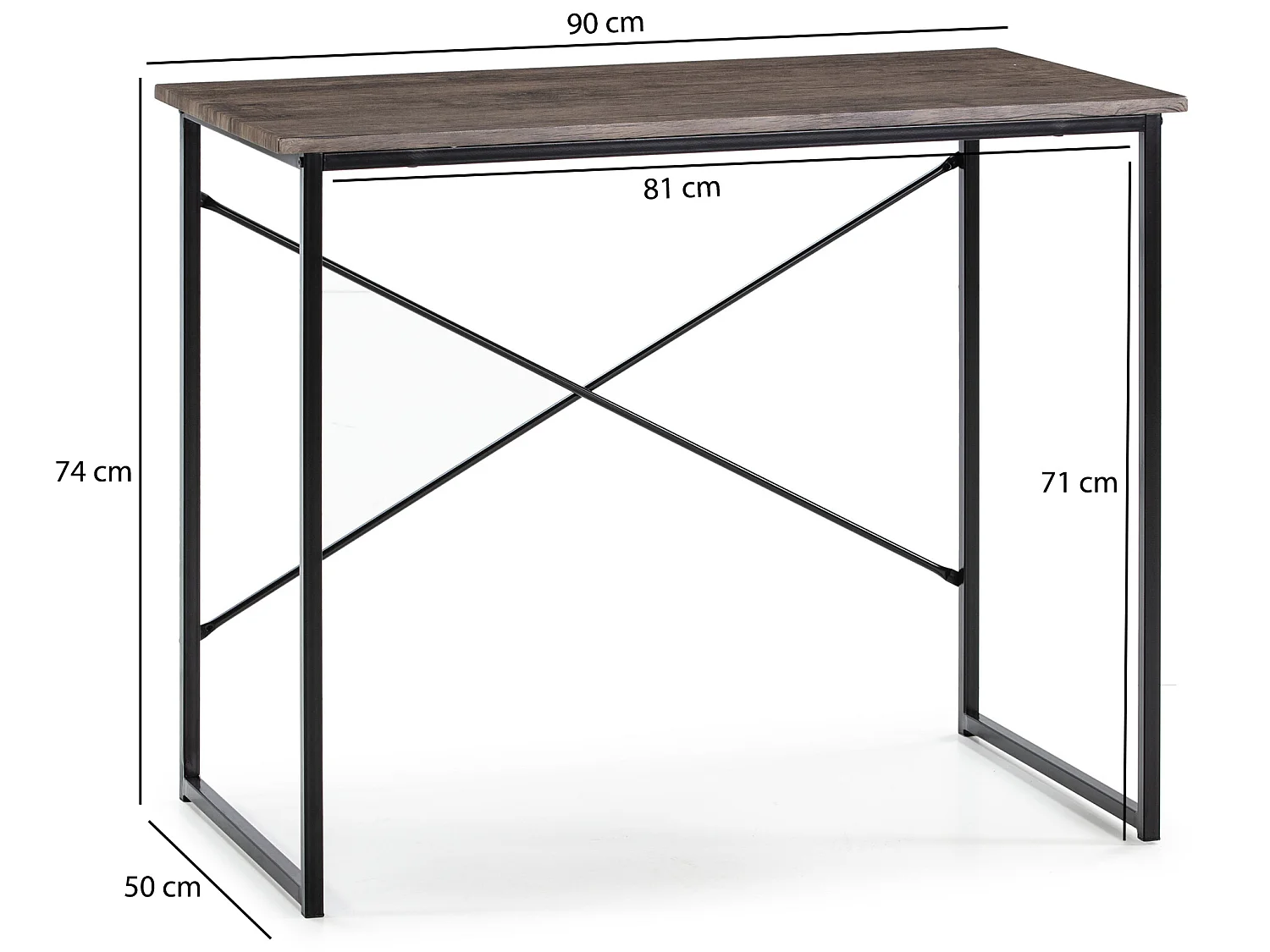 Bureau Cáceres Zwart, Computerbureau, Industriële Stijl
