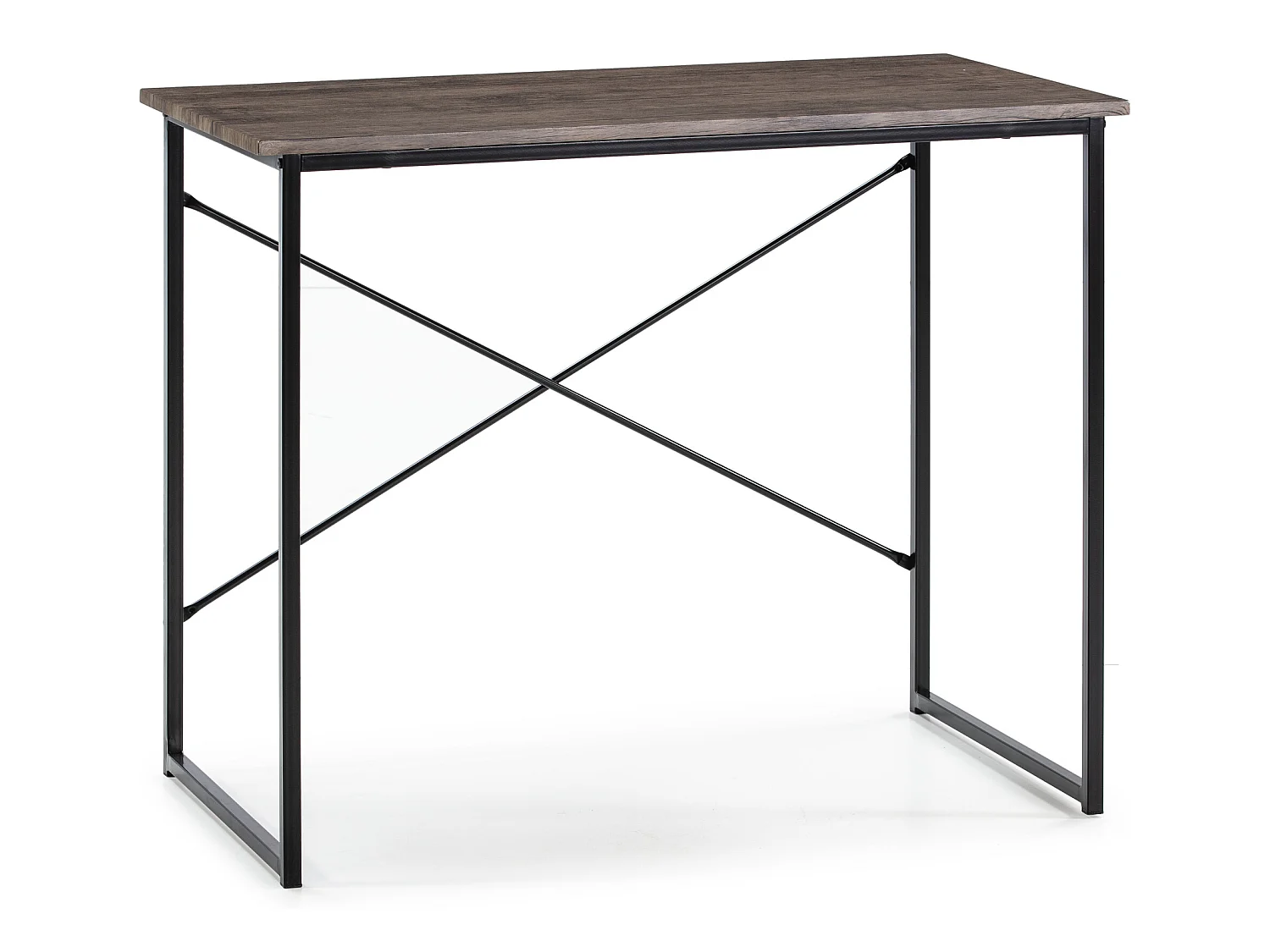 Bureau Cáceres Noir,Table pour PC, Style Industriel, 90 cm Longueur