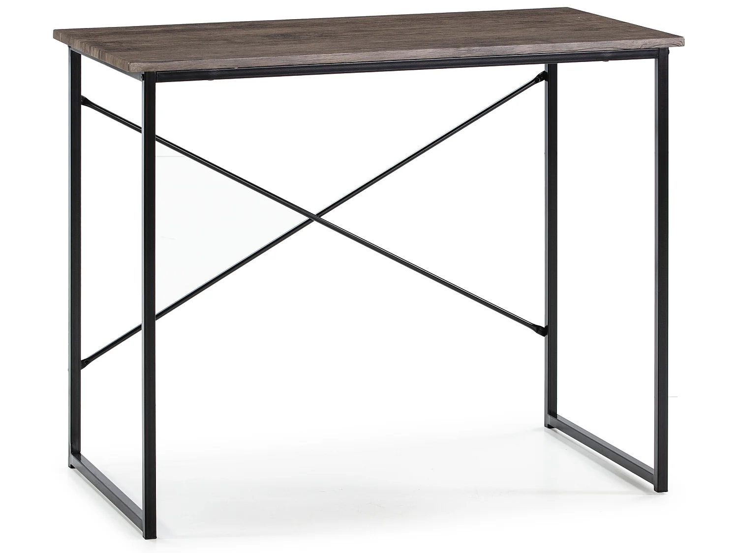 Bureau Cáceres Noir,Table pour PC, Style Industriel, 90 cm Longueur
