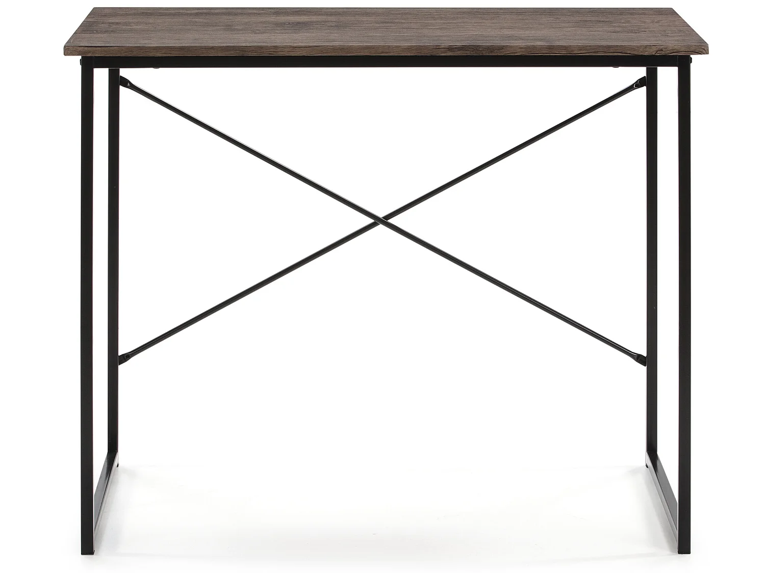 Bureau Cáceres Noir,Table pour PC, Style Industriel, 90 cm Longueur