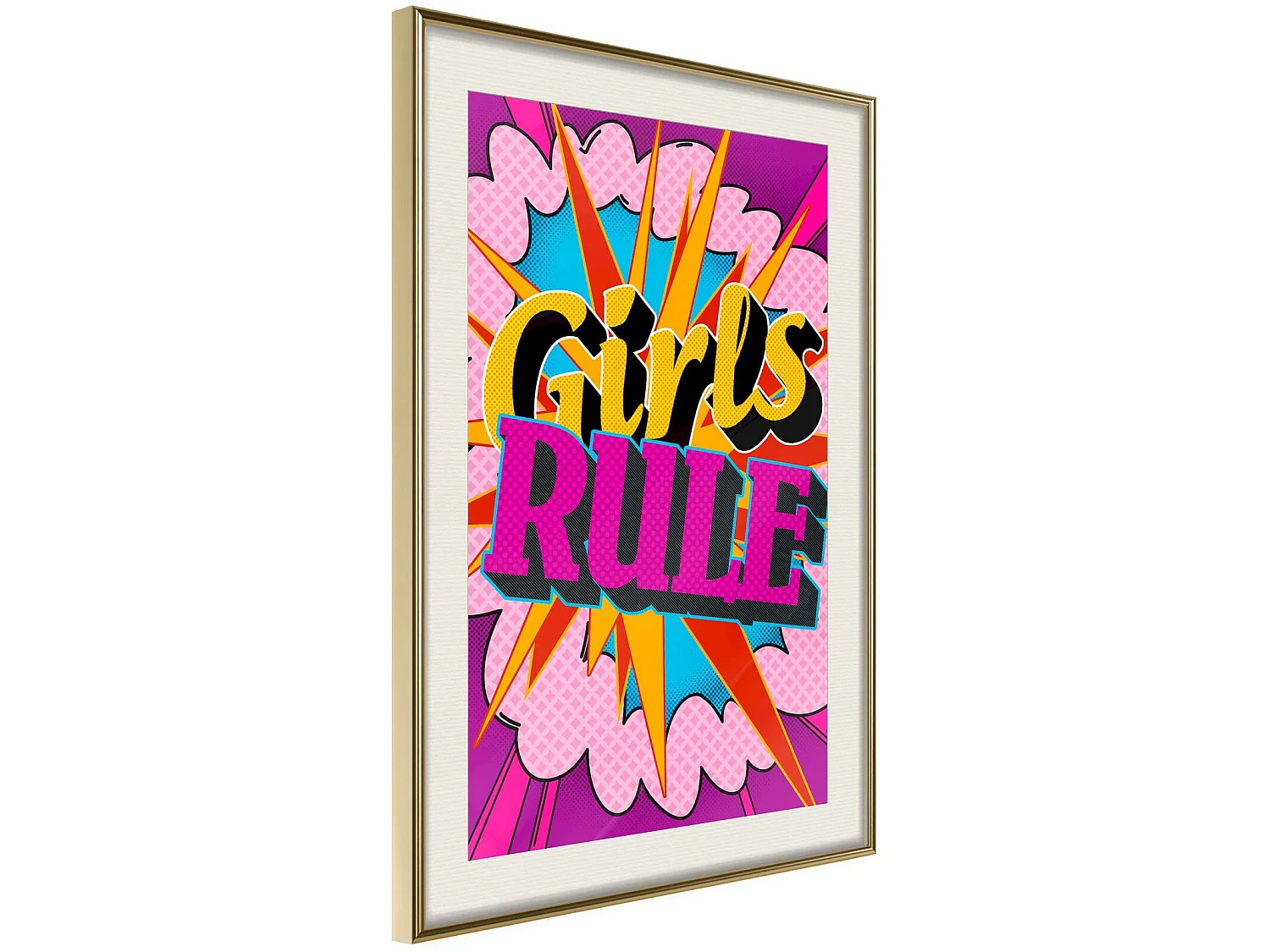 Tableau cadre Règle des filles - 20 x 30 cm