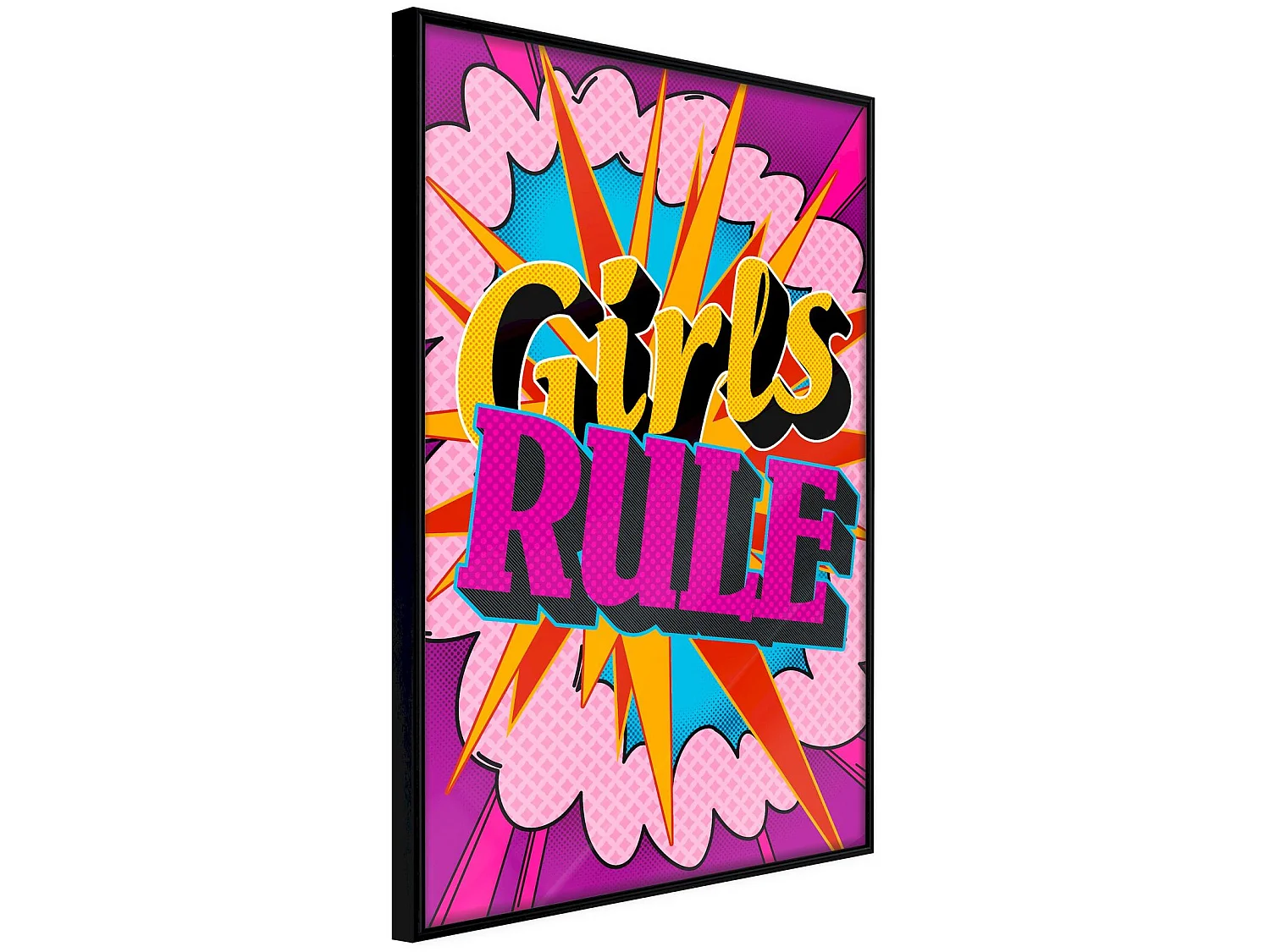 Tableau cadre Règle des filles - 20 x 30 cm