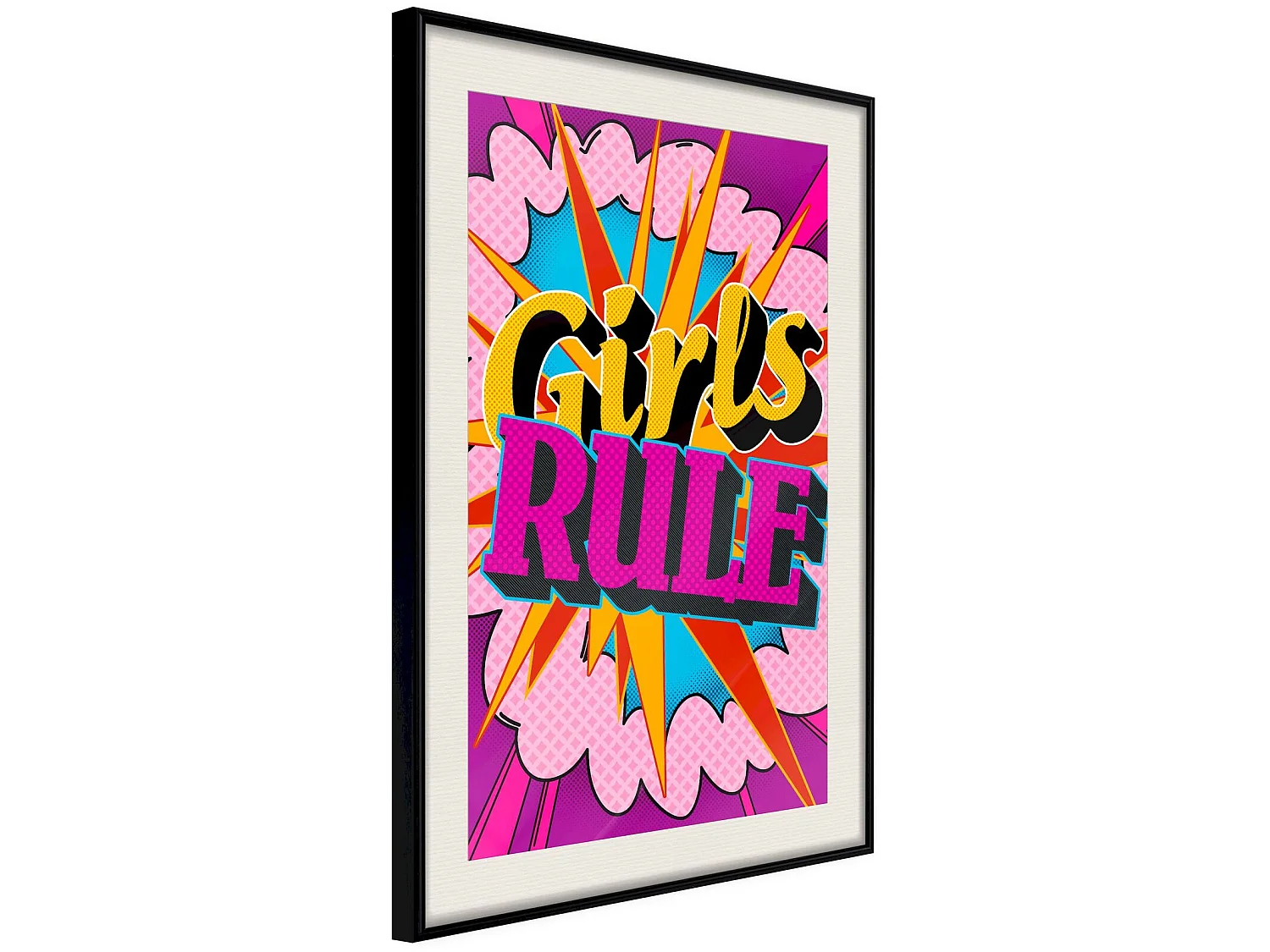 Tableau cadre Règle des filles - 20 x 30 cm