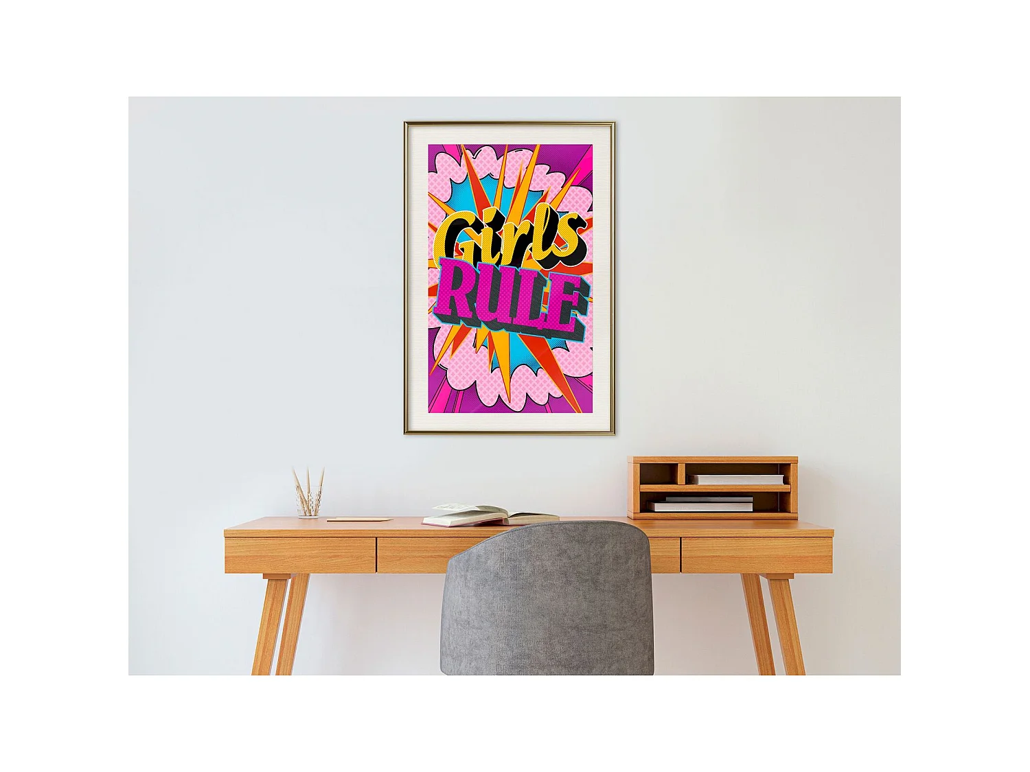 Tableau cadre Règle des filles - 20 x 30 cm