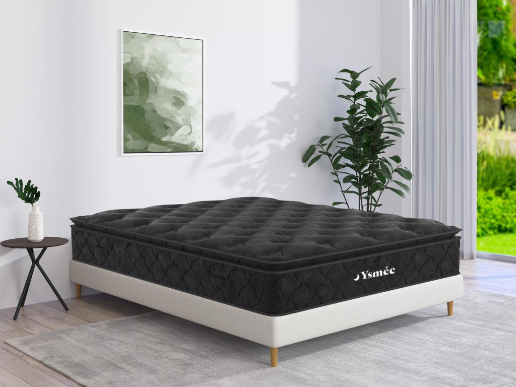 Taschenfederkernmatratze mit Übermatratze - 160 x 200 cm - 1 Zone - Härtegr günstig online kaufen