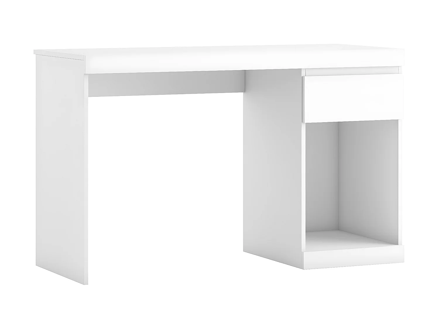 Bureau Leni 1 lade Wit, 120 x 50 x 75,5 cm