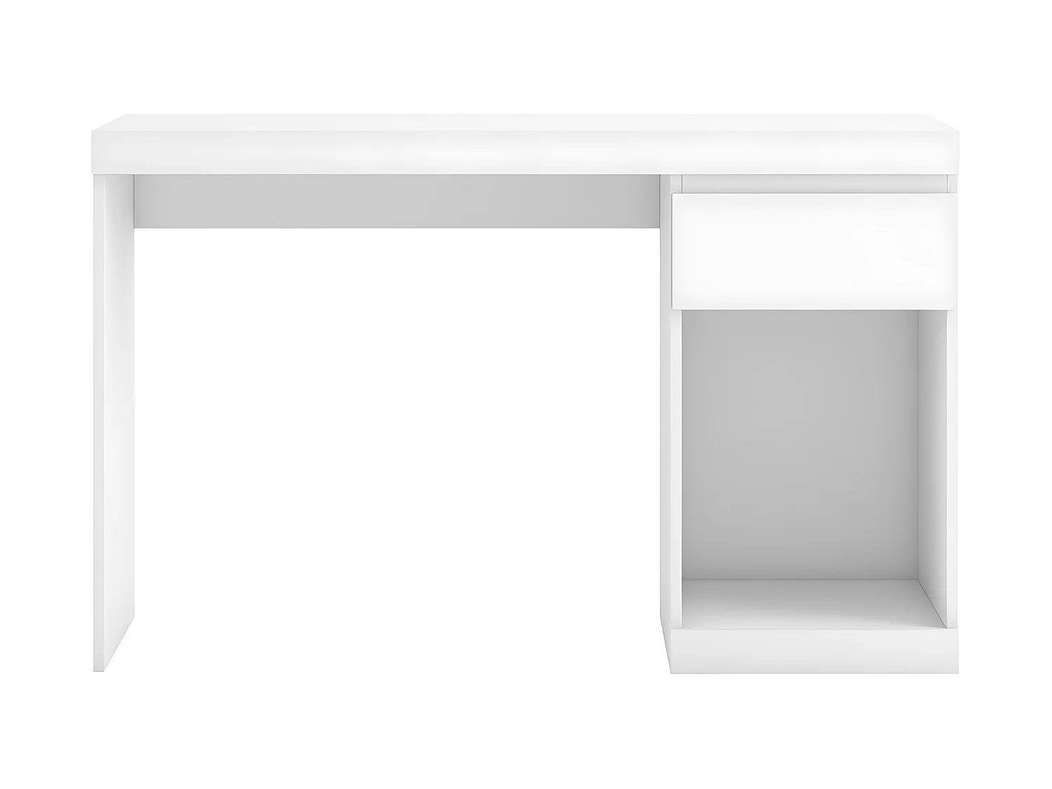 Bureau Leni 1 lade Wit, 120 x 50 x 75,5 cm