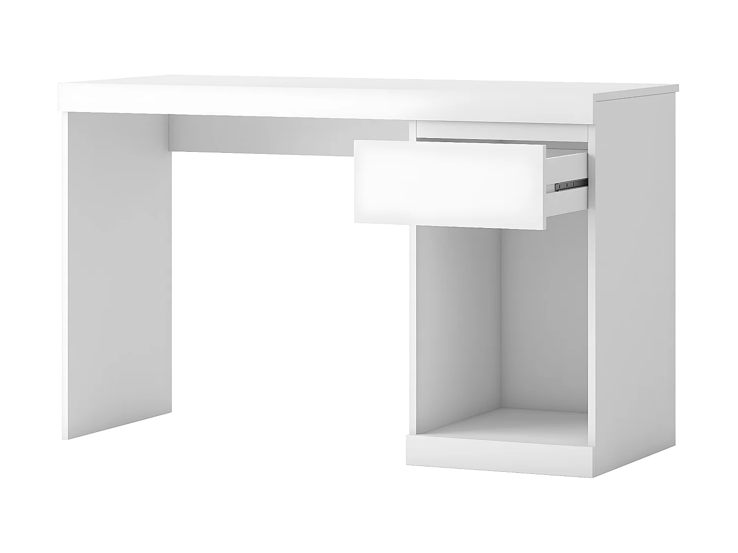 Bureau Leni 1 lade Wit, 120 x 50 x 75,5 cm