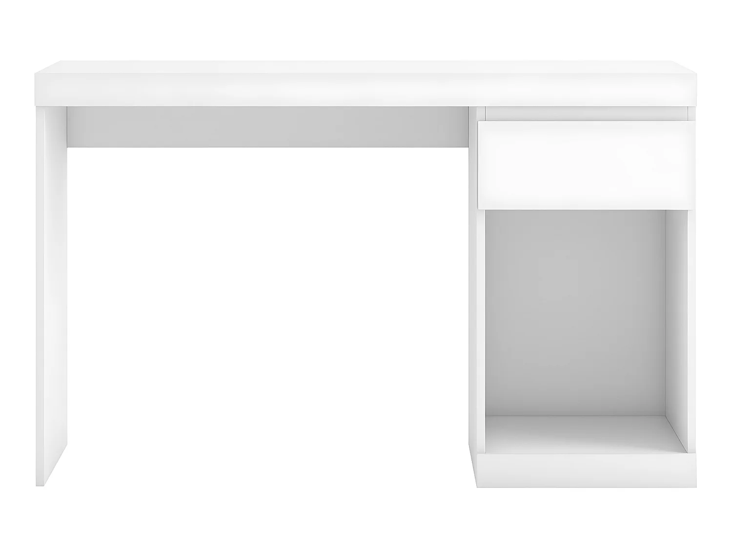 Bureau Leni 1 lade Wit, 120 x 50 x 75,5 cm