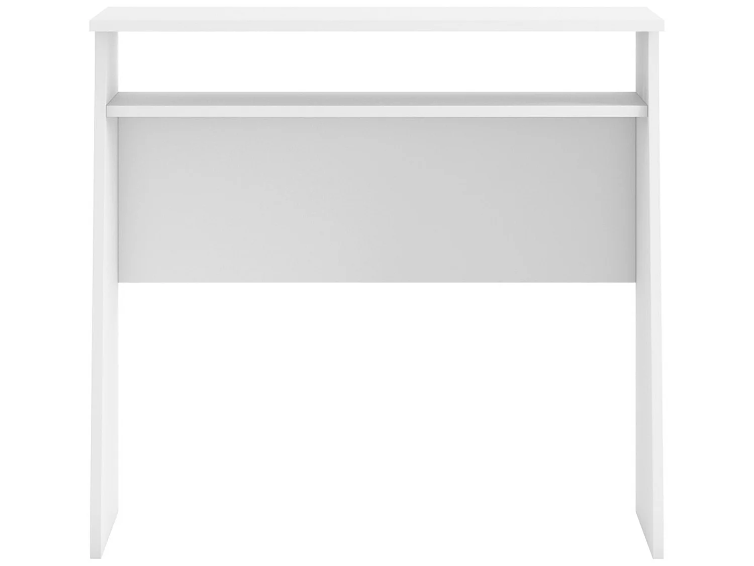Bureau Nilson 1 Niche Couleur Blanc, 80 cm Longueur