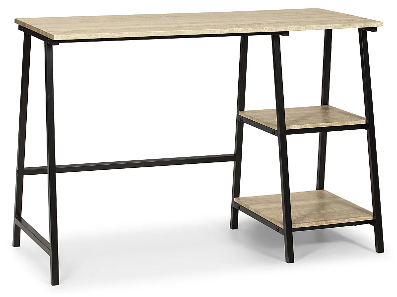 Biurko Colummn Bureau Lisboa Noir, Stół na komputer, Styl Industrialny, 105 cm Długość.