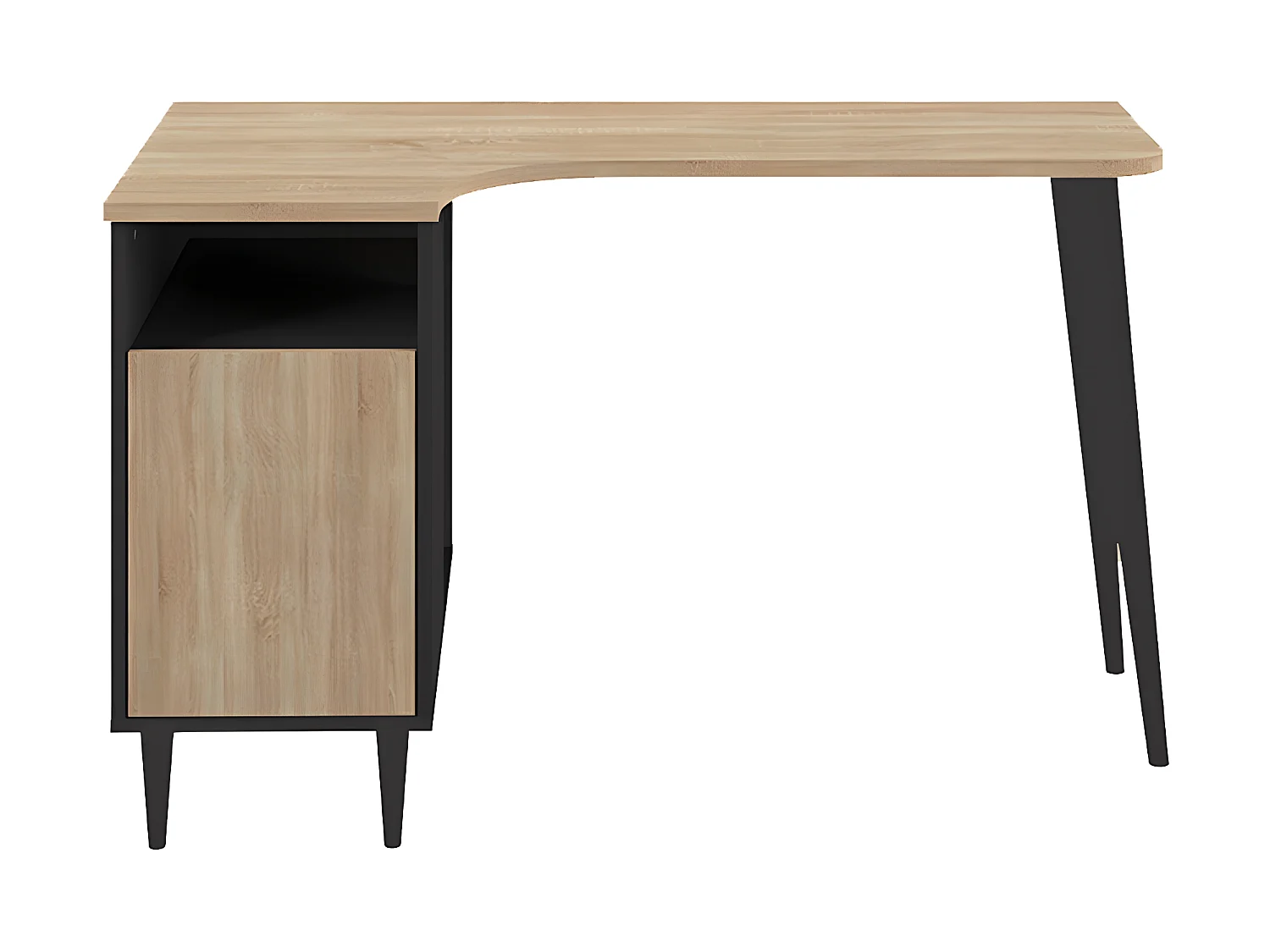 Bureau NOOK Blanc et chêne naturel