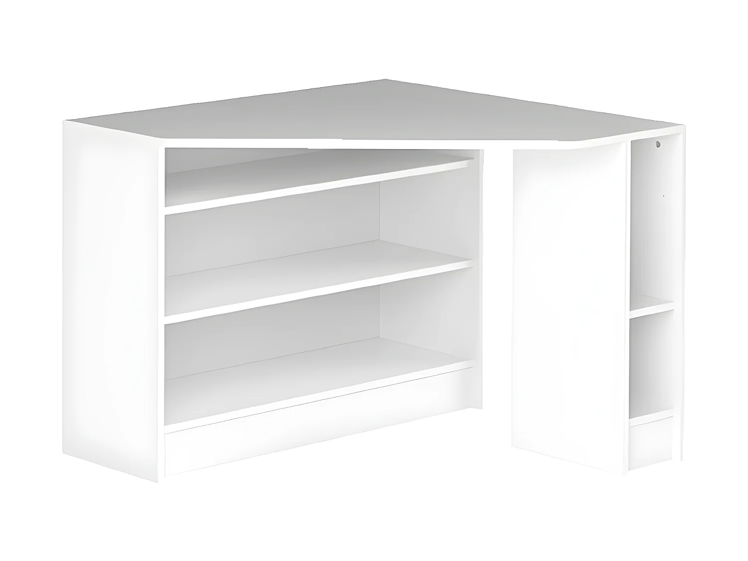 Bureau d'angle PLAN - blanc - TEMAHOME