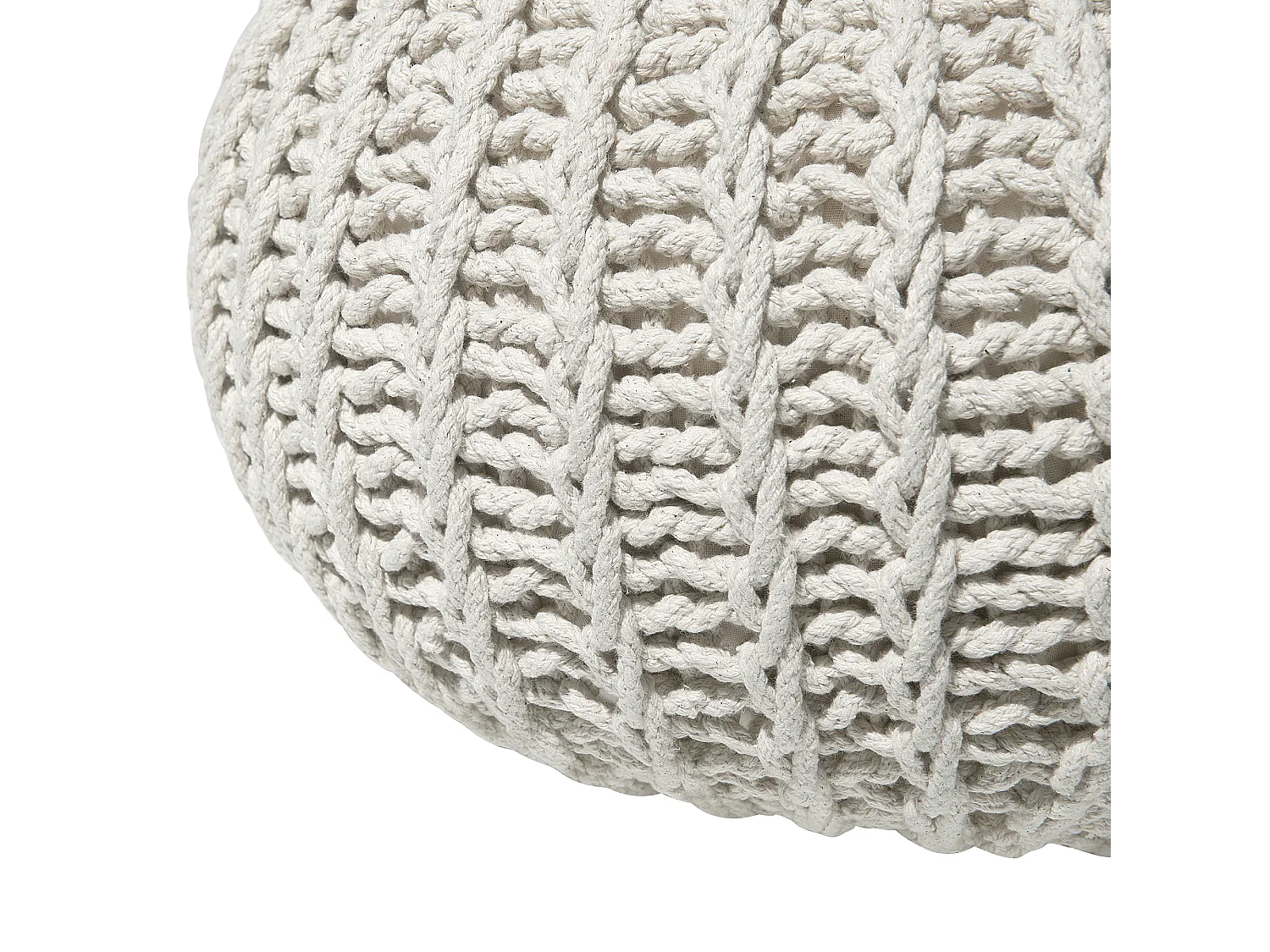 Pouf CONRAD Coton Beige