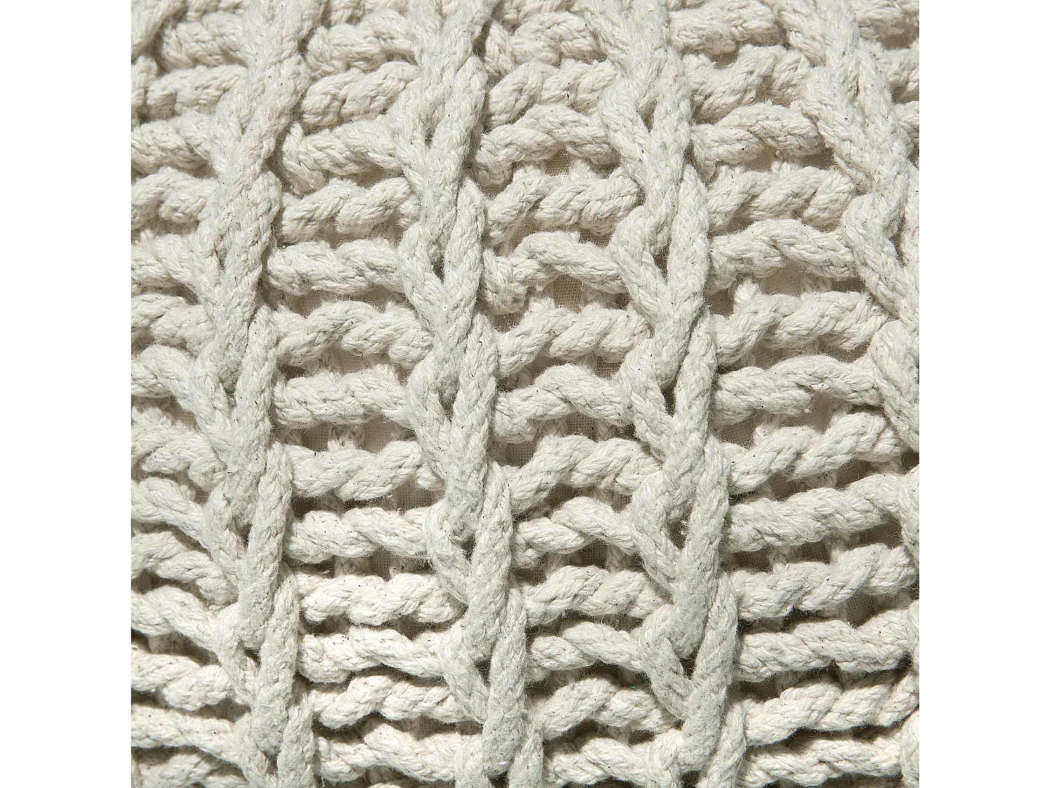 Pouf CONRAD Coton Beige