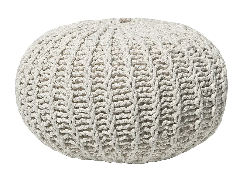 Pouf CONRAD Coton Beige