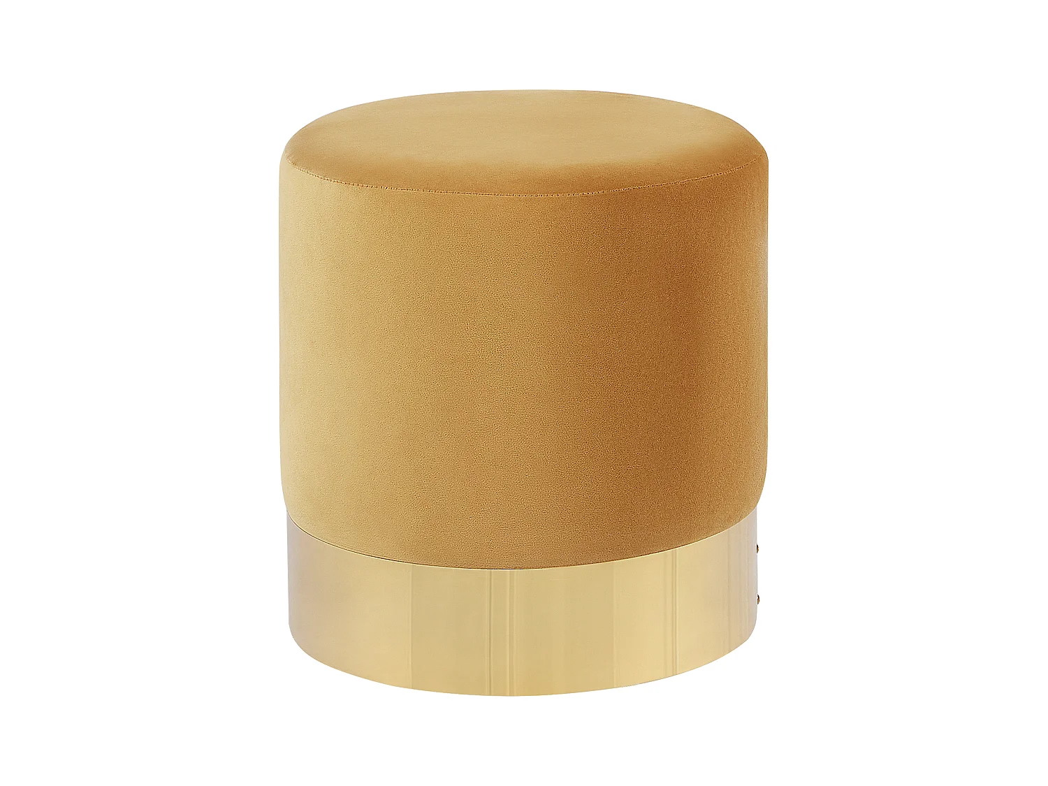 Pouf SOPHIA Velours Moutarde