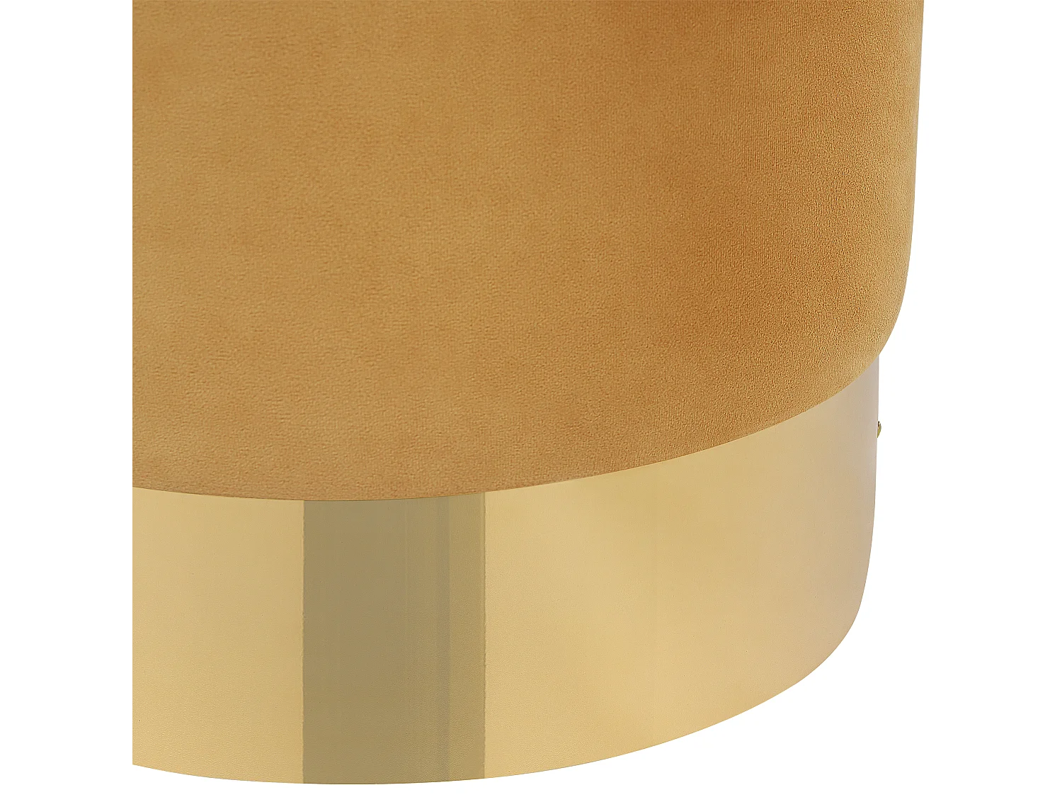 Pouf SOPHIA Velours Moutarde