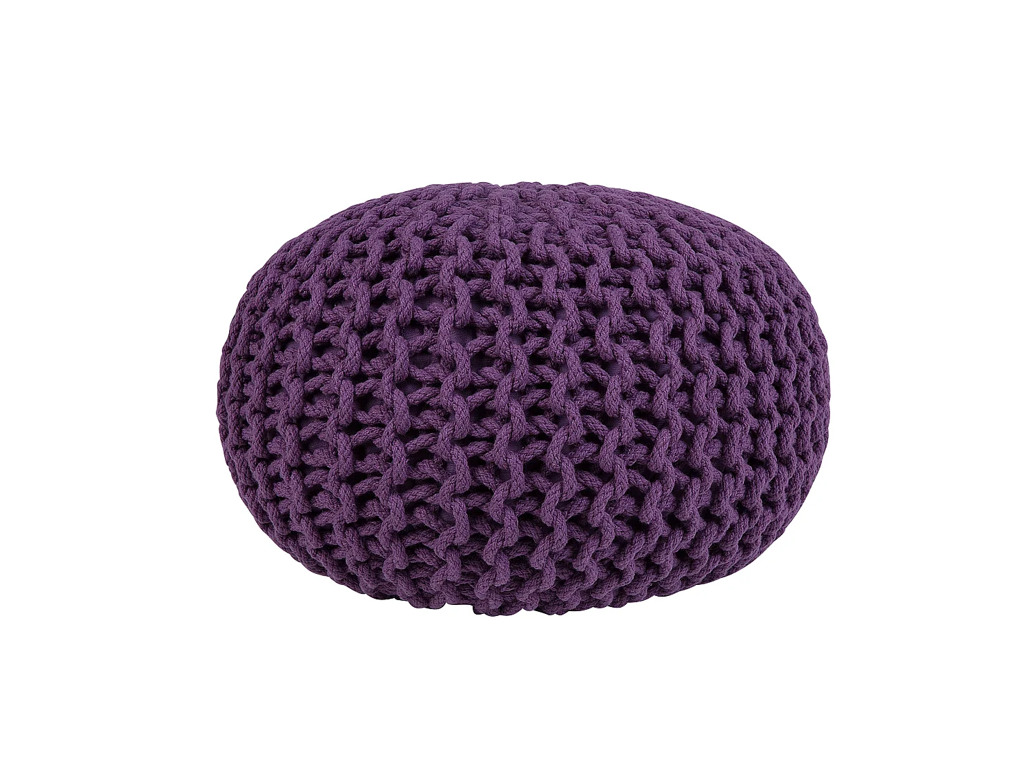 Pouf lila ⌀ 40 cm CONRAD