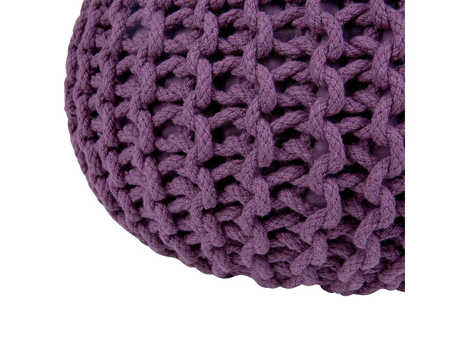 Pouf lila ⌀ 40 cm CONRAD