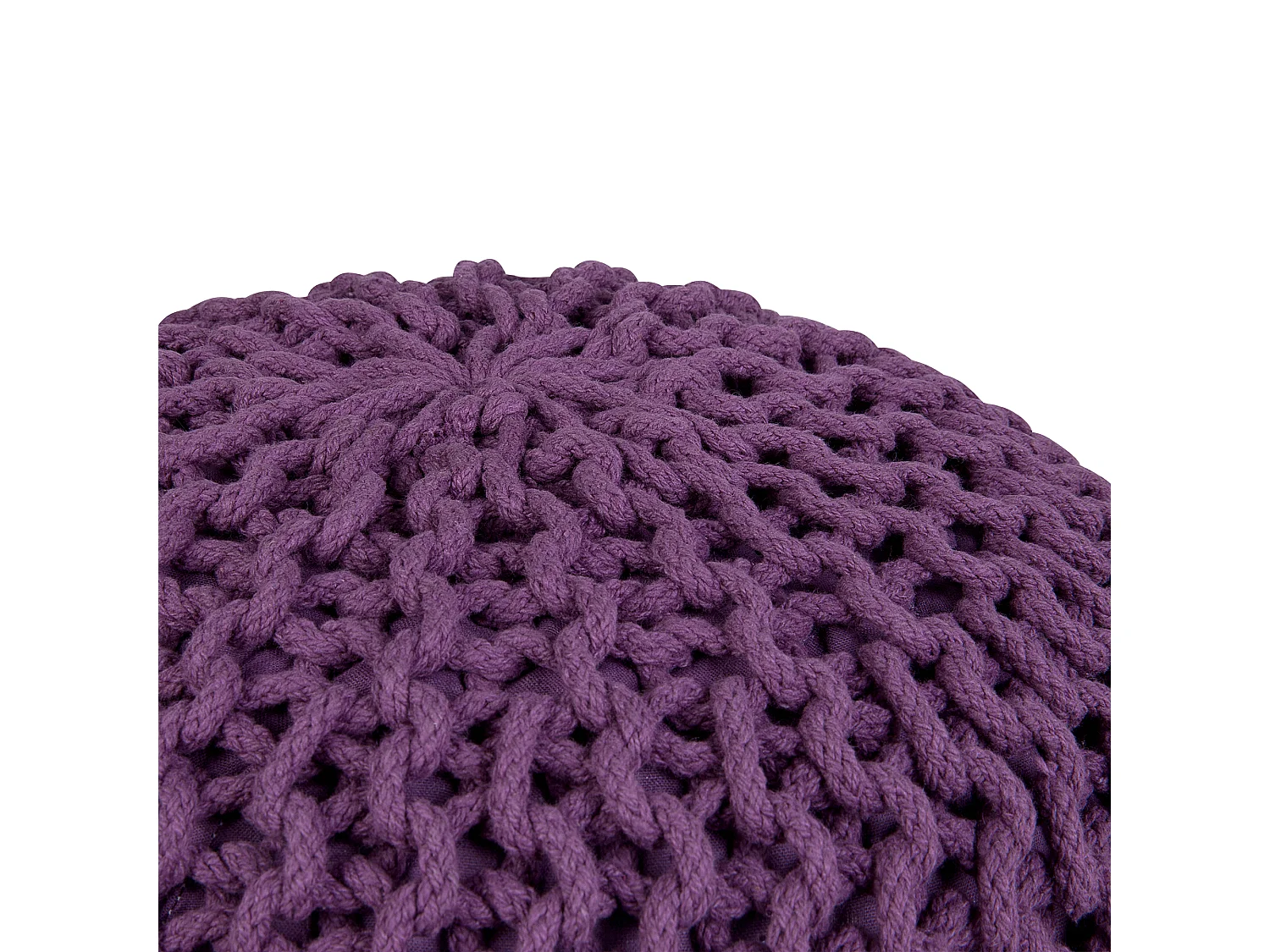 Pouf lila ⌀ 40 cm CONRAD
