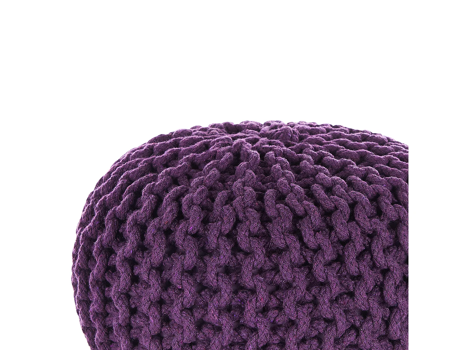 Pouf lila ⌀ 40 cm CONRAD