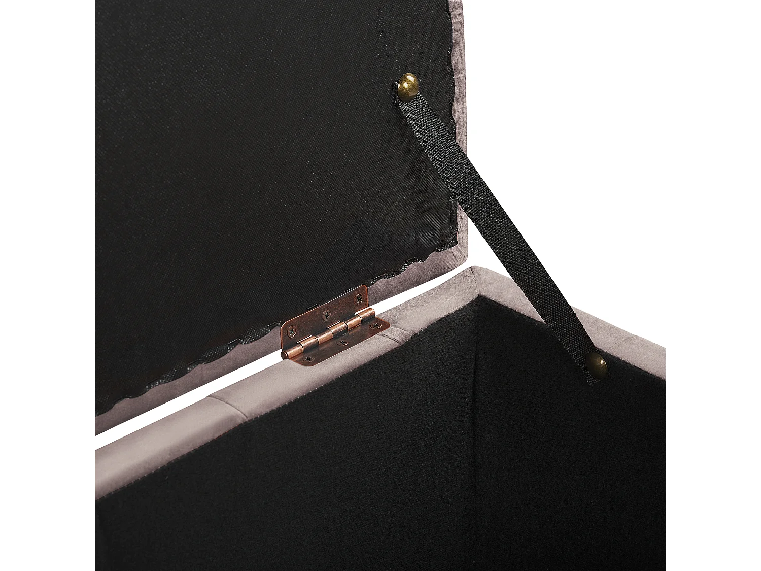 Ottomano contenitore MICHIGAN Velluto Rosa