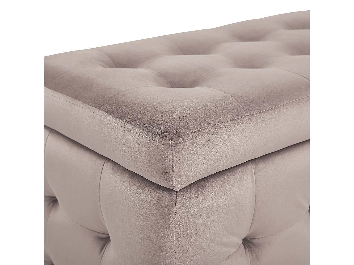 Ottomano contenitore MICHIGAN Velluto Rosa