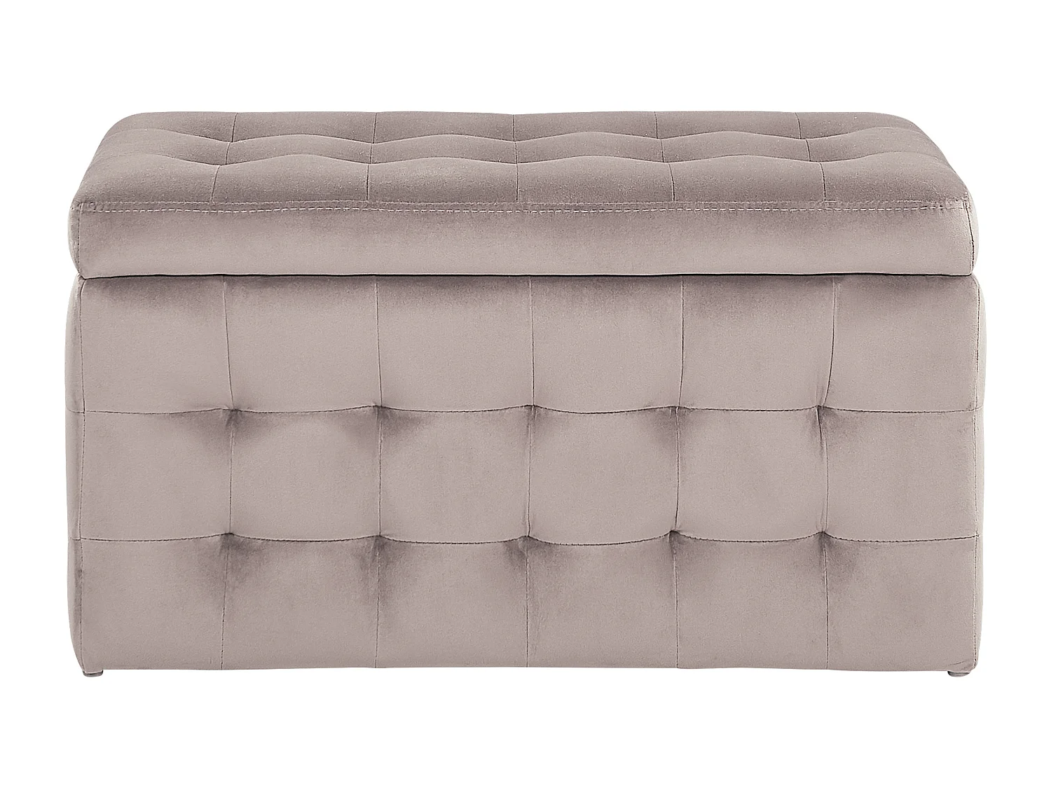 Pouf de rangement MICHIGAN Velours Rose