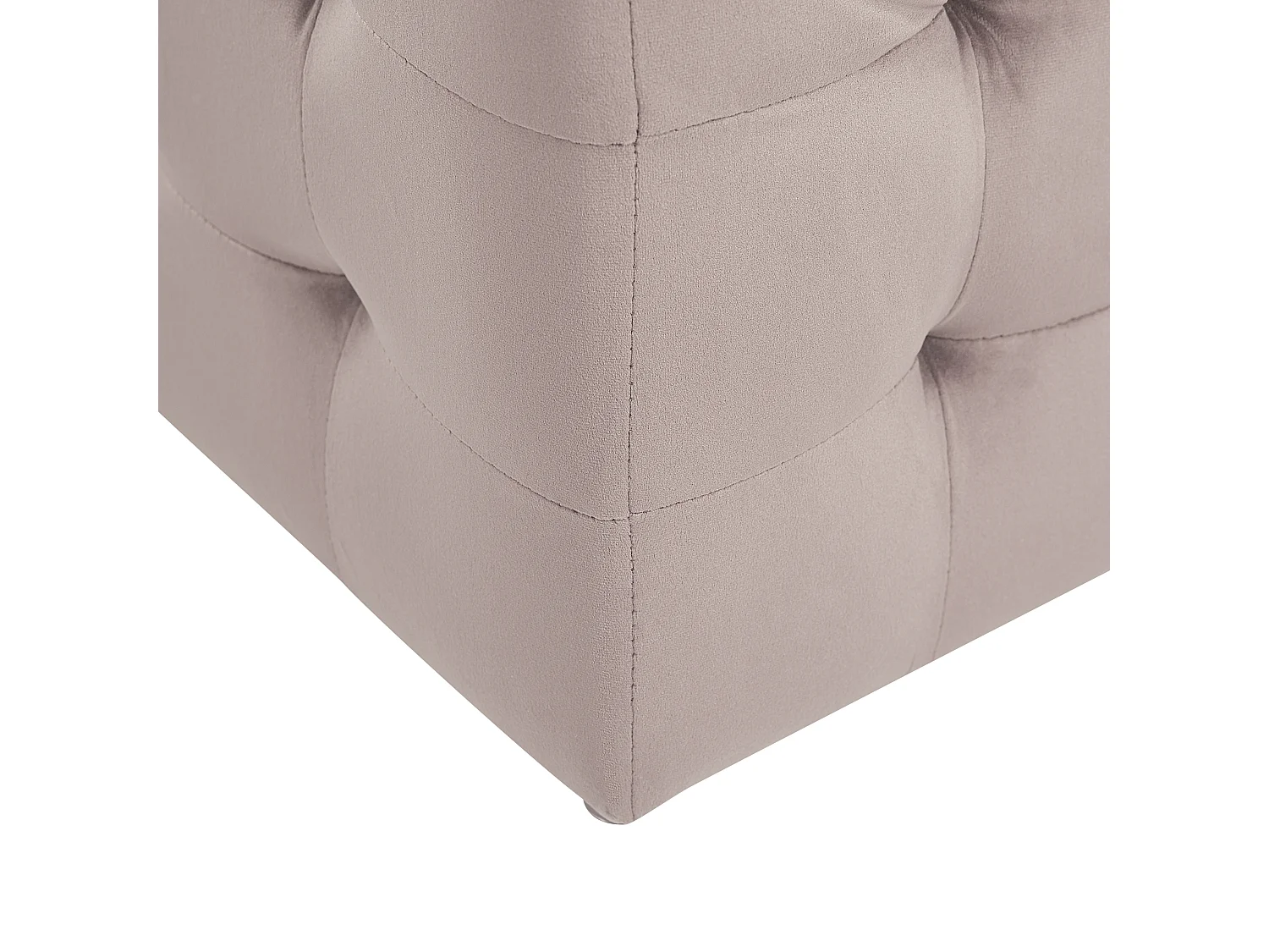 Pouf de rangement MICHIGAN Velours Rose