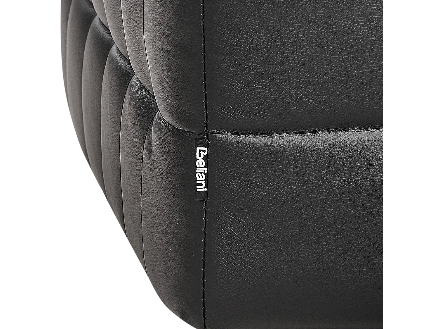 Repousa-pés com arrumação MICHIGAN Pele sintética Preto