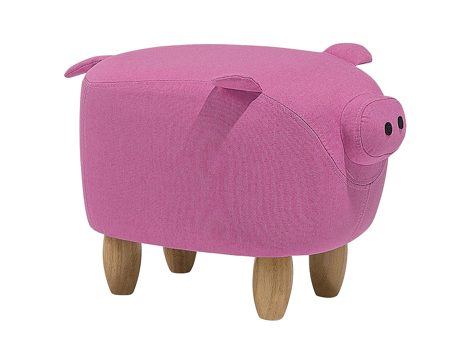 Animal Stool PIGGY Fabric Pink Pig